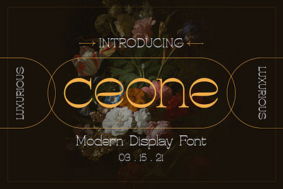 Ceone - Modern Display Font alphabetical ceone modern display font character sign decoration fonts decorative design font type invitation elegant italic headline luxury modern letter modern gothic sans serif font typeface typeset typography