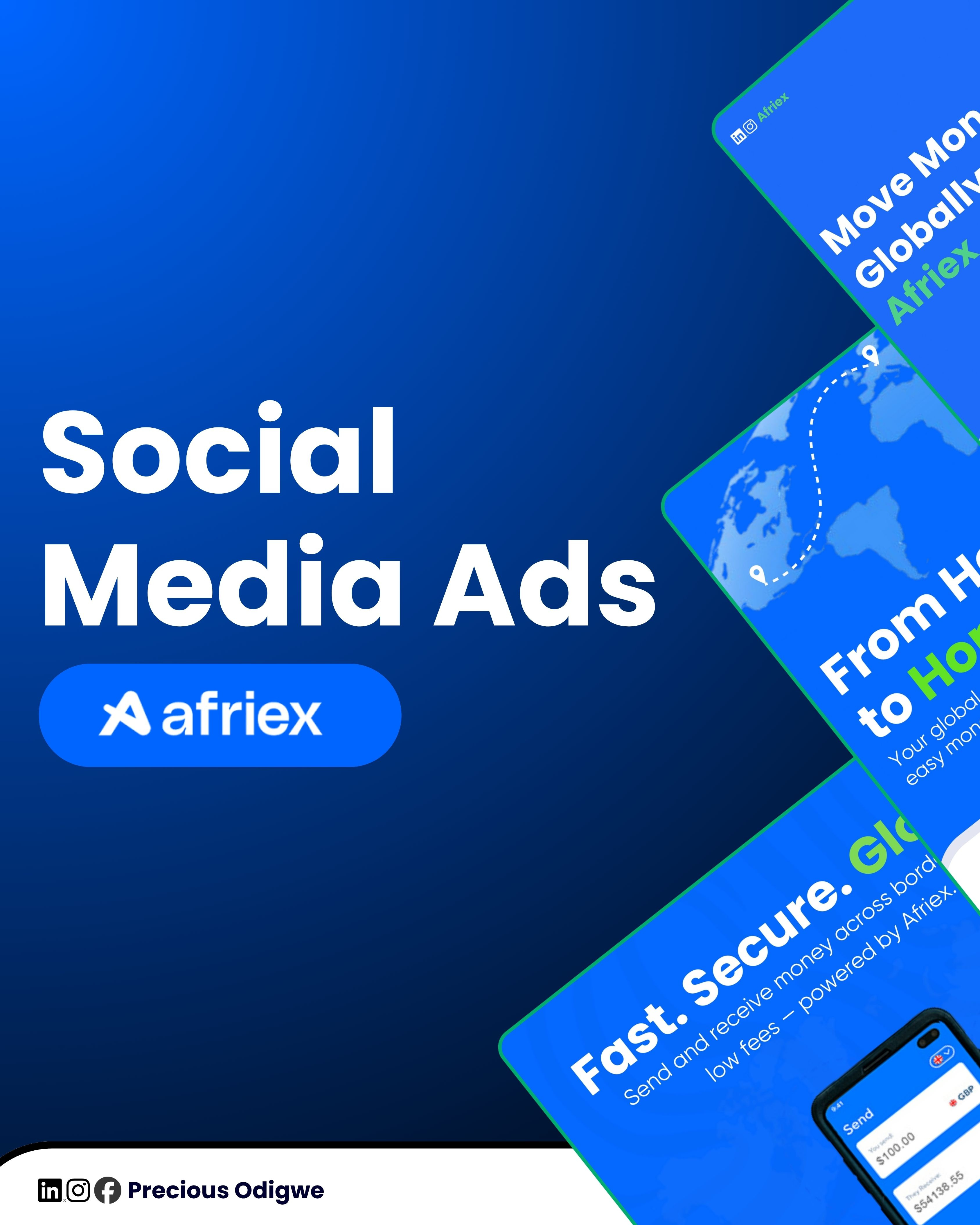 Afriex FINTECH Design ad design branding canva designs graphic design social media designs