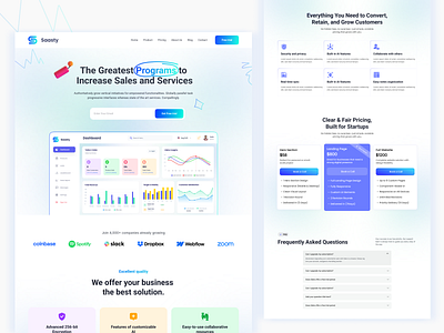 SaaS Landing Page – Modern Web App UI Design app website ui clean ui conversion focused design dashboard design figma design hero section design minimal ui modern landing page pricing page design responsive web design saas landing page saas website software landing page startup landing page tech landing page ui designer portfolio uiux design user interface design web app ui webflow style design