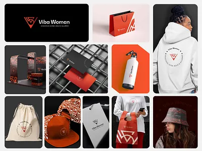 Brand Identity for VIBA WOMAN brand identity branding fashion fashion design graphic designer logo logo design logo mark logomark