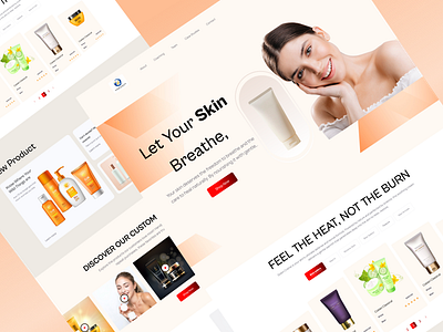 Skincare - E-commerce Website Design e commerce ui ecommerce ecommerce website skin skin analysis skincare skincare e commerce skincare landingpage skincare website skincaredesign