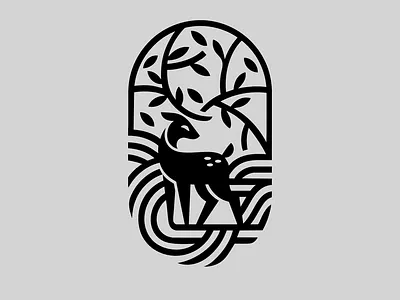 LOGO - DEER 3d animation branding deer design graphic design icon identity illustration leaf logo marks motion graphics symbol ui