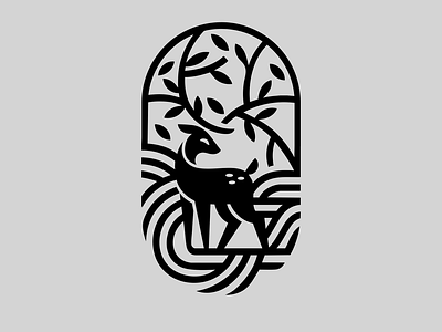 LOGO - DEER 3d animation branding deer design graphic design icon identity illustration leaf logo marks motion graphics symbol ui