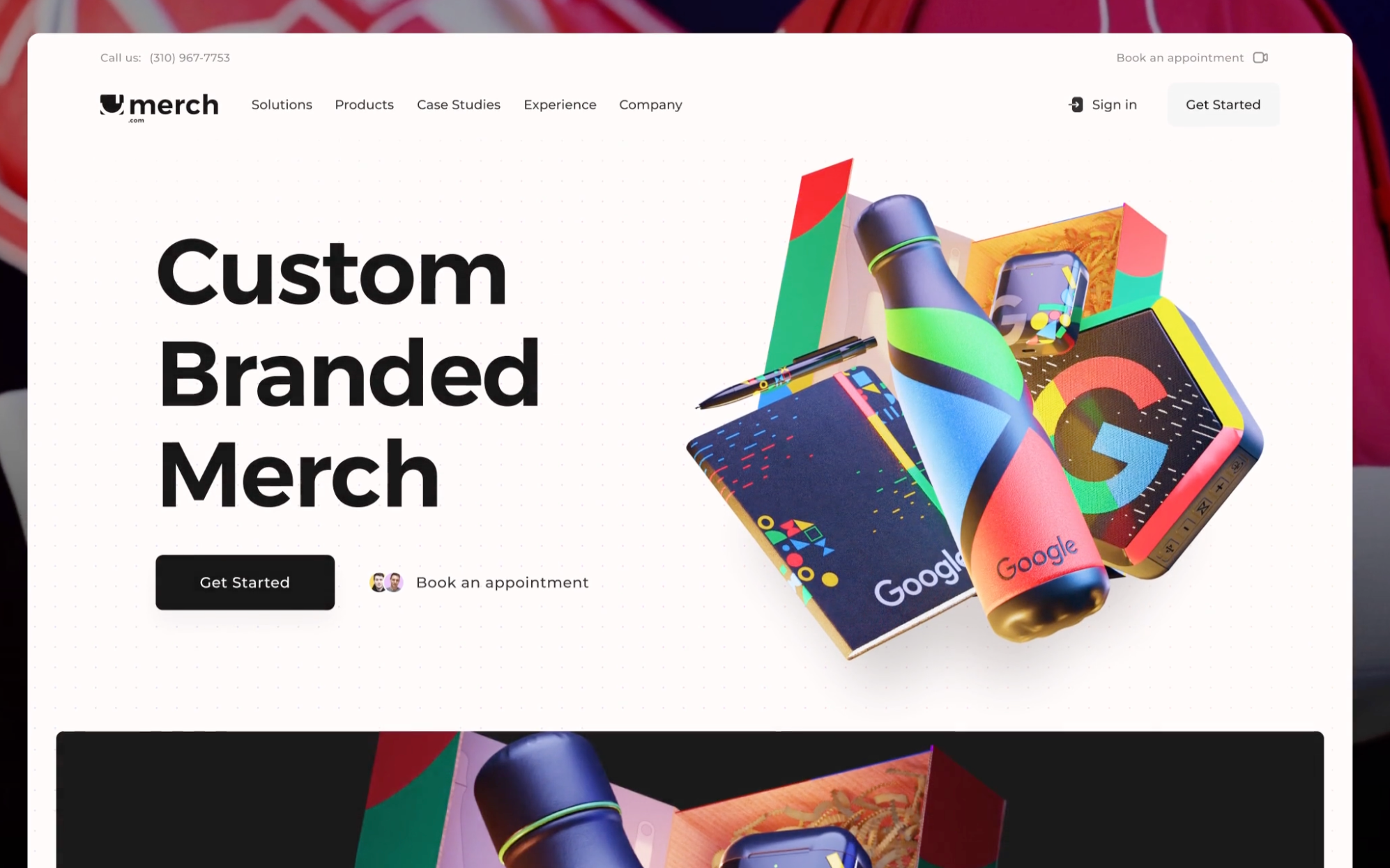 Custom Merch Platform 3d animation app branding crypto design gradietn home landing market merch motion platform postere service shot store ui ux web