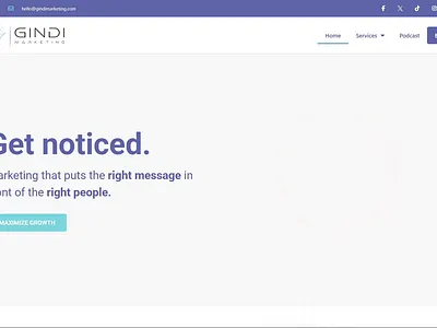 Gindi Marketing | Digital Agency Website agency css gutenburg html lottie motiongraphics weblodge website wordpress