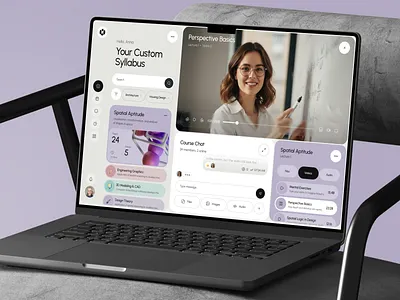 Personalized Learning Dashboard clean design dashboard e learning ed tech education figma interface interface design learning platform modern design product design student dashboard study app ui ux video learning web app web design website design
