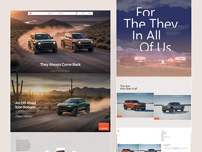 Electric trucks landing page car landing page electric trucks landing page landingpagedesign minimalist product trailer ui ux web web design website website design