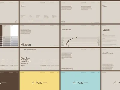 Hoop Psychologists - Brand Guideline brand brand guideline brand identity branding design graphic design logo medical minimal online therapy visualidentity wellness