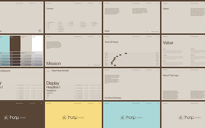 Hoop Psychologists - Brand Guideline brand brand guideline brand identity branding design graphic design logo medical minimal online therapy visualidentity wellness