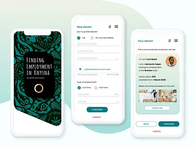 Rising Together — A Job App for Underserved Communities dailyui empowered design mobile app ui design ui ux ux design