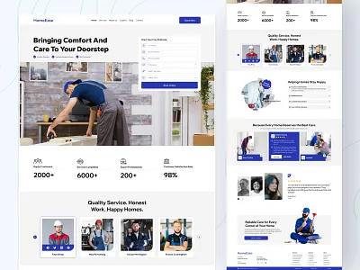 Home Repair Service Website branding home home improvement site home repair website landing page local services web design maintenance web design plumber webflow template repair responsive design service ui uiux design