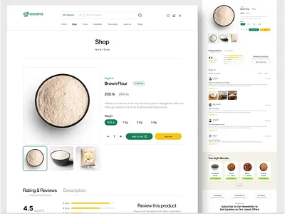 Grocery product details page clean grocery website design grocery grocery cart page grocery home page grocery landing page design grocery product details page grocery shop page grocery ui design grocery website design minimal grocery web design single product details page single product page