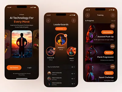 AI-Powered Fitness Journey – Mobile App ai app design design fitnees fitness app fitness app u fitness planner fitness tracker fitness ui fitnessapp fitnessdesign habit tracker app healthcare app medical health mobile mobile app mobile app design mobile design uiux workoutapp