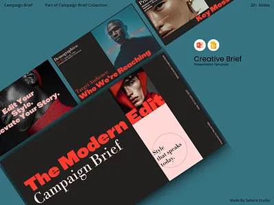 Creative Brief Presentation Template | Fashion & Brand Campaign agency presentation brand campaign brand deck brand identity brand pitch brand strategy business presentation campaign brief campaign proposal client presentation creative brief creative deck creative proposal editorial presentation fashion pitch deck fashion presentation google slides lifestyle brand lookbook template marketing deck