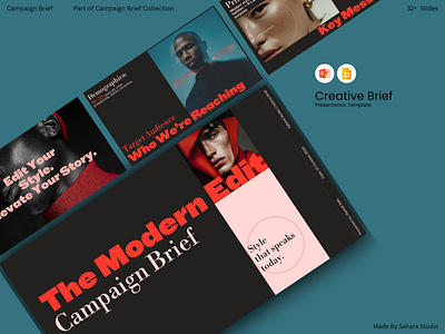 Creative Brief Presentation Template | Fashion & Brand Campaign agency presentation brand campaign brand deck brand identity brand pitch brand strategy business presentation campaign brief campaign proposal client presentation creative brief creative deck creative proposal editorial presentation fashion pitch deck fashion presentation google slides lifestyle brand lookbook template marketing deck