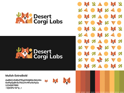 Branding elements for https://desertcorgilabs.com/ b2b brand brand designer branding branding designer corgi corgi logo design elegant graphic design logo logo designer logodesigner logotype modern saas logo web3 logo