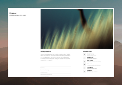 Minimal Info Section | Studio Website design info section minimal design studio website ui ux design web design web identity website design