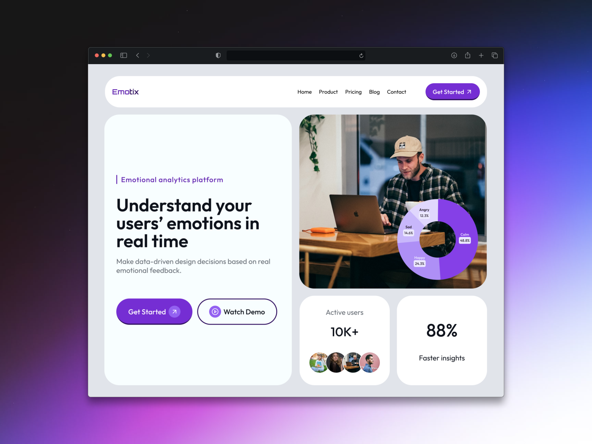Example of Framer Landing Page Design + Development
