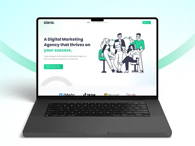Digital Marketing Agency Landing Page branding digital marketing graphic design homepage illustration landing page schedule calendar typography ui ux