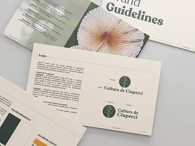 full branding for Cultura de Ciuperci branding graphic design logo