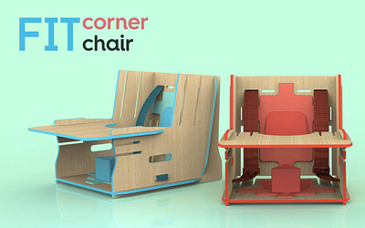FIT Corner Chair chair design child development industrial design