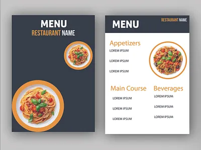 Menu Cards desgin. branding business cards desgin design graphic design illustration logo restaurants branding