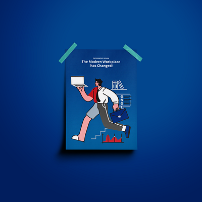 Infographic Design | Modern Workplace graphic design illustration infographic layout design typography