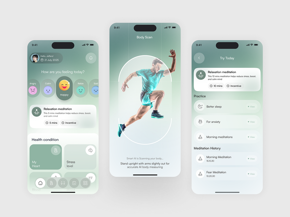 Modern Wellness & Meditation App Image 4