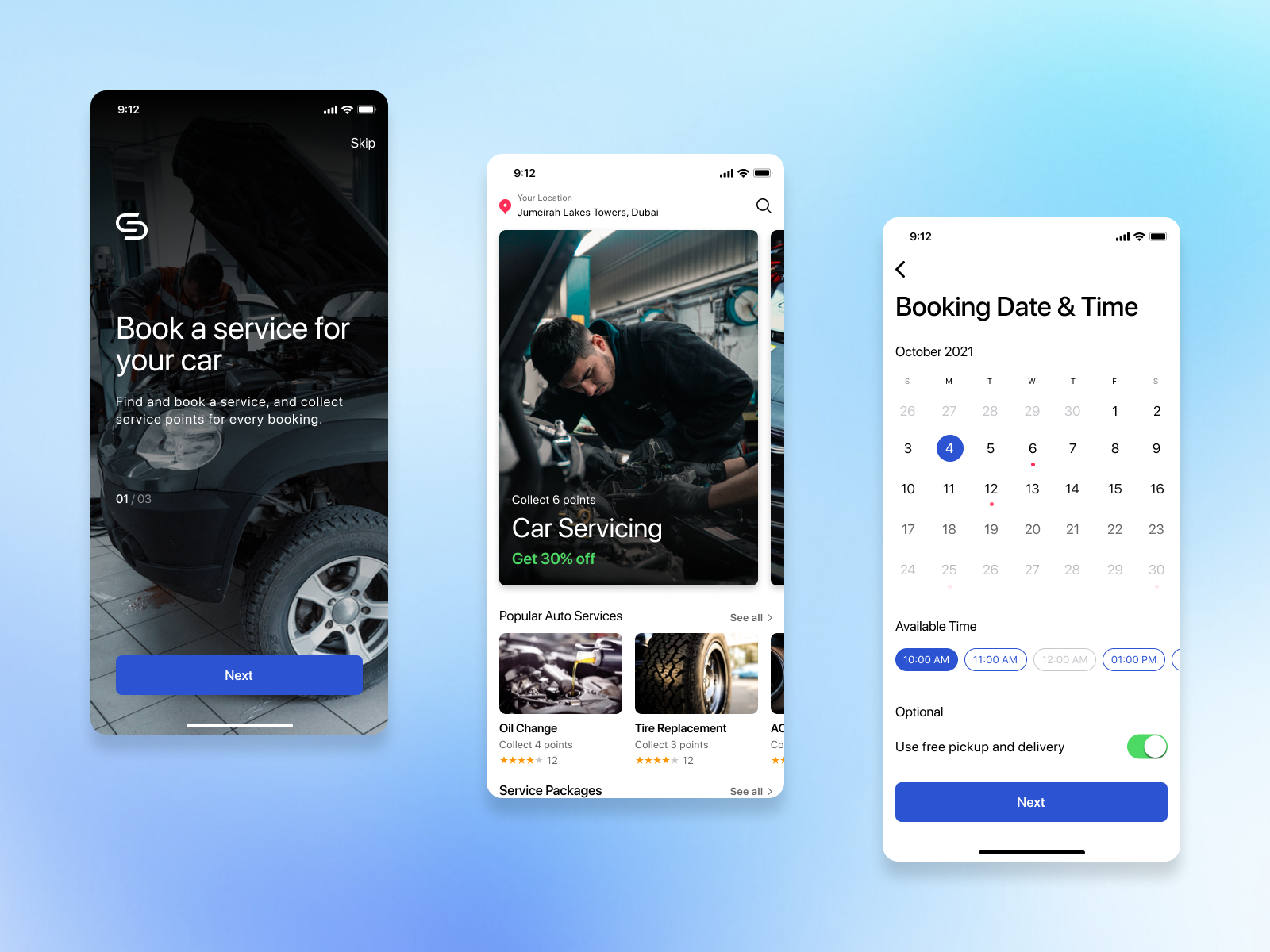 Service Drive Mobile App UI Design app design design mobile app mobile app design ui ui design ui designer ux ux design web design