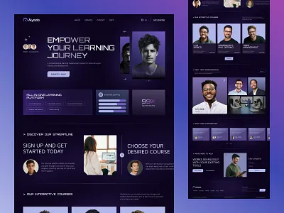 "Learning Management System" full website clean design clean interface creative design e learning edtech education platform learning management system minimal design minimalist modern ui online learning product design responsive web saas design student management ui design user experience ux design web app design web design