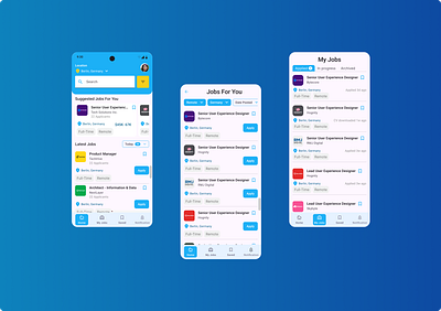 Find Your Dream Job ✨ – Job Search App Design appoftheday branding designinspiration findyourjob jobapp jobsearchapp mobileappdesign ui uxdesign