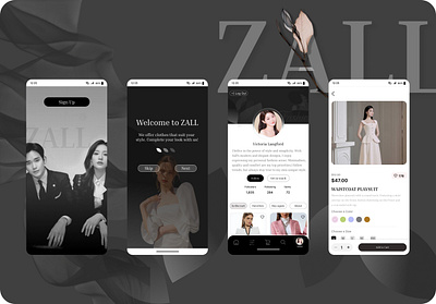 ZALL (Clothing Sales Digital Store) graphic design ui