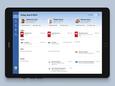 CareSync monitoring nurse patients ui