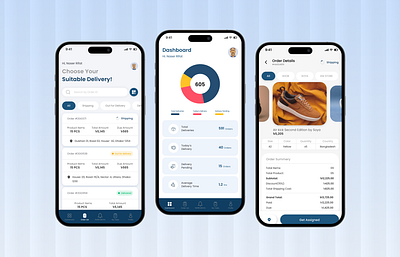 Delivery Mobile Application 4 grid application graphic design software design ui ux