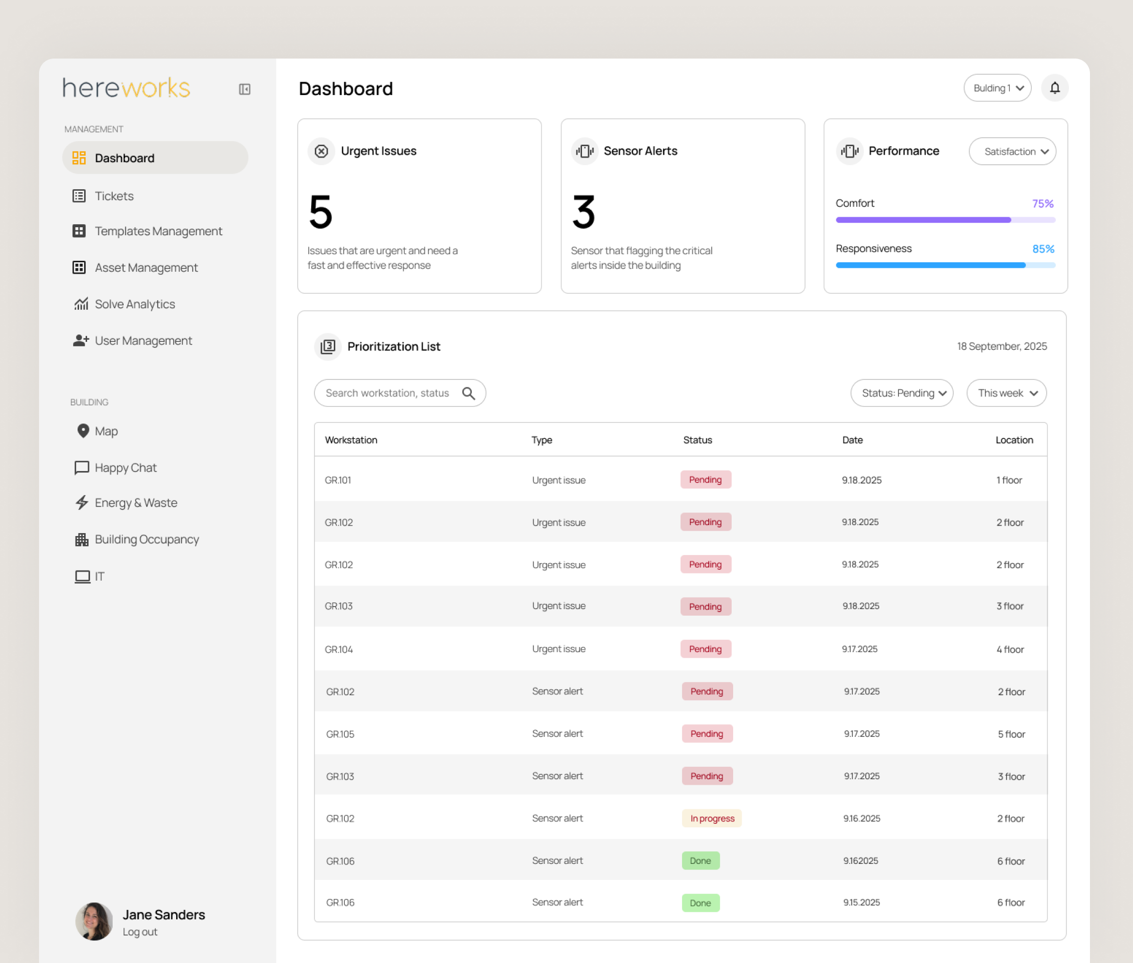 HereWorks Redesign app application dashboard design system experience iot product design ui user story ux design web app