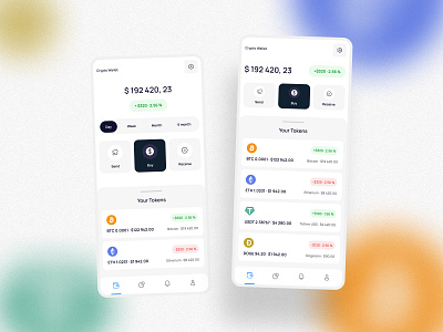 Crypto Wallet crypto design fintech interface money ui ux wallet