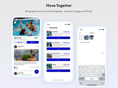 Move Together mobile app product design ui user experience user interface ux