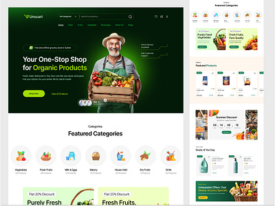 Grocery Website Design grocery grocery app design grocery home page design grocery landing page design grocery ui design grocery ux design grocery web design grocery website design grocery website ui design landing page design minimal grocery website design modern grocery modern grocery website design uiux design