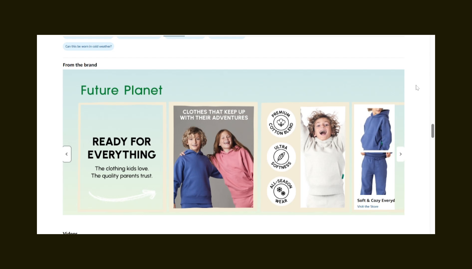 Example of Amazon Brand Story