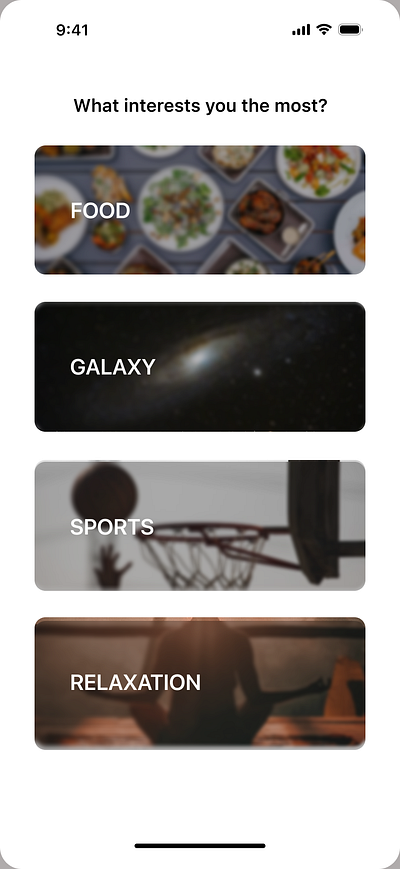 Categories daily ui 099