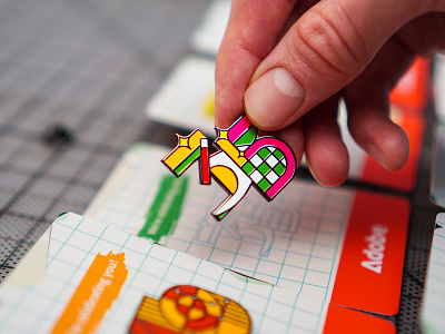 35 Year Pin adobe enamel pin illustration illustrator max photoshop the creative pain vector