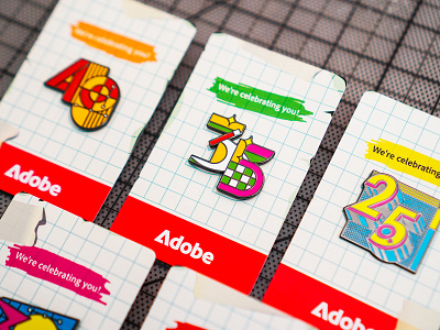 Official Adobe Anniversary Pins