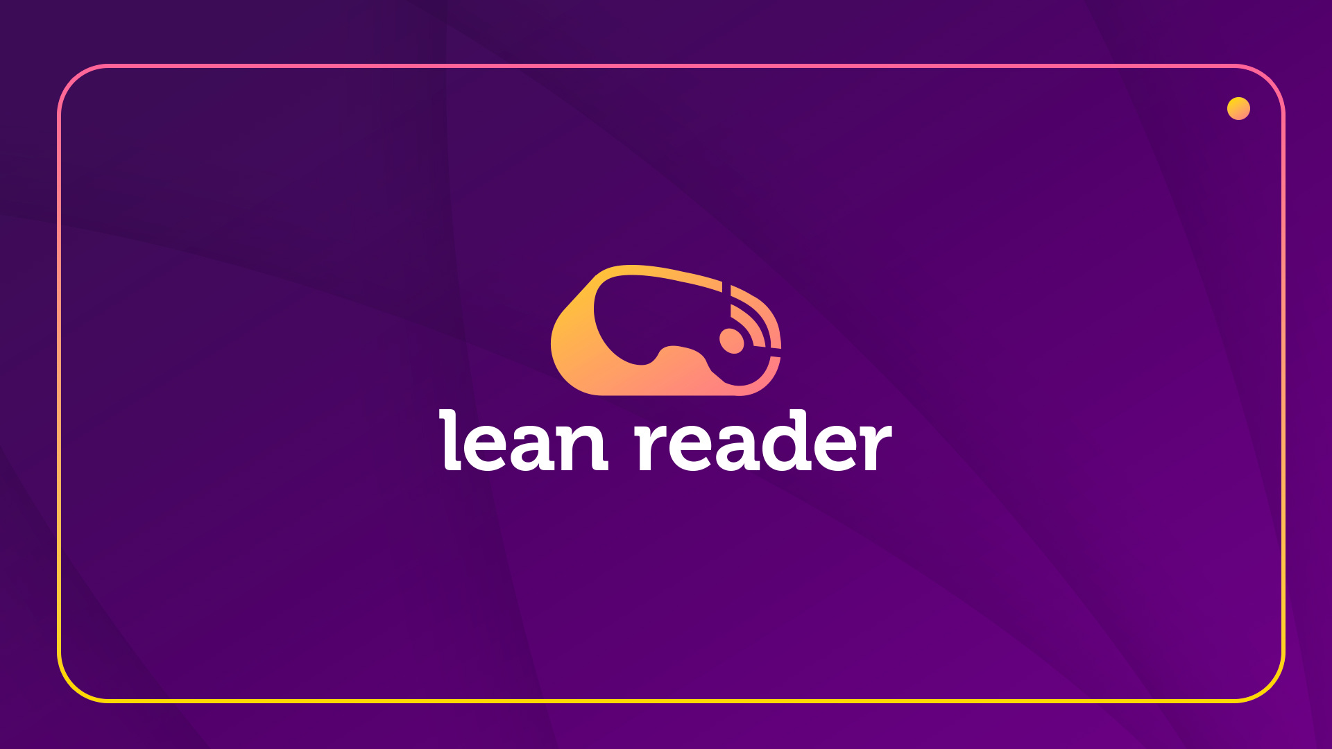 Lean Reader - Logo Design