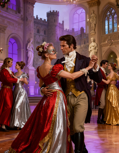 Tripping The Lights fantastic cover art work graphic design historical romance regency yuletide