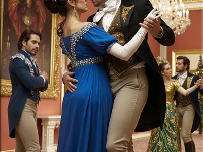 Tripping the lights fantastic 2 cover art work graphic design historical romance regency yuletide