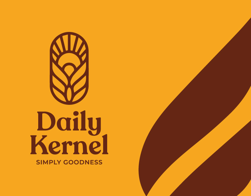Daily Kernel- Logo & Identity Design agency branding cereals colors farming graphic design identity logo system visualization