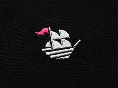 Minimalist ship Logo for sale abstract adventure black boat embroidery mockup explore free minimalist ocean sailor sea security ship technology travel