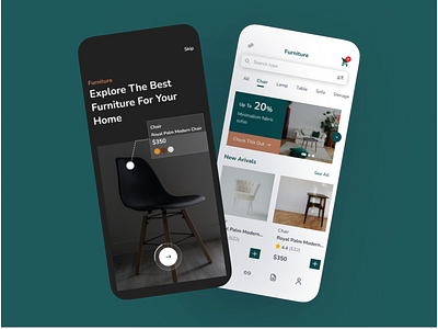 Furniture App mobile app ui ux