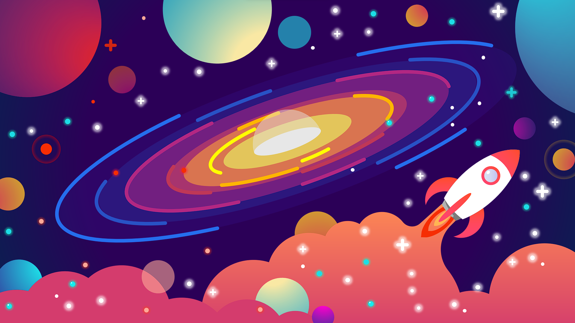 Illustration - Galaxy graphic design
