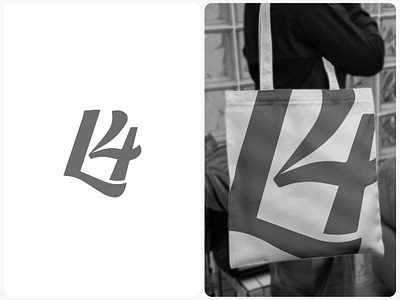 L4 Visual Identity - Monogram & Brand Overview branding clean design design art designer graphic design handwriting identity illustration lettering letters logo logodesign minimal monogram numbers sans serif typo typography ui